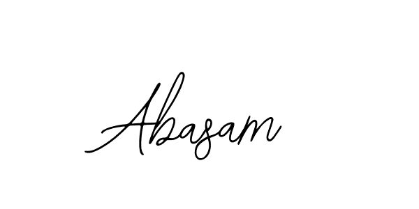 You should practise on your own different ways (Bearetta-2O07w) to write your name (Abasam) in signature. don't let someone else do it for you. Abasam signature style 12 images and pictures png