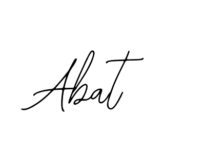 How to make Abat signature? Bearetta-2O07w is a professional autograph style. Create handwritten signature for Abat name. Abat signature style 12 images and pictures png