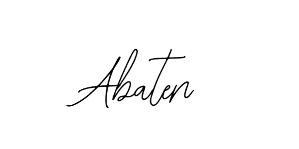 You should practise on your own different ways (Bearetta-2O07w) to write your name (Abaten) in signature. don't let someone else do it for you. Abaten signature style 12 images and pictures png