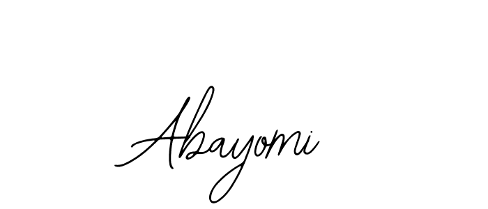 Use a signature maker to create a handwritten signature online. With this signature software, you can design (Bearetta-2O07w) your own signature for name Abayomi. Abayomi signature style 12 images and pictures png