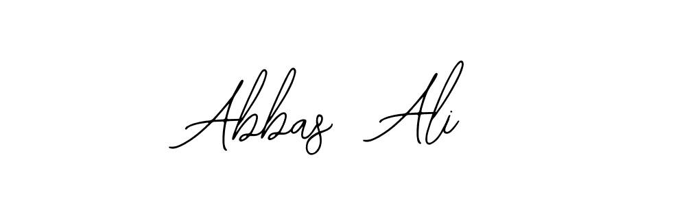 How to make Abbas  Ali name signature. Use Bearetta-2O07w style for creating short signs online. This is the latest handwritten sign. Abbas  Ali signature style 12 images and pictures png