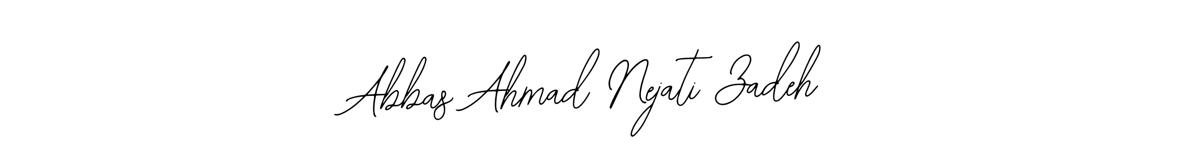 if you are searching for the best signature style for your name Abbas Ahmad Nejati Zadeh. so please give up your signature search. here we have designed multiple signature styles  using Bearetta-2O07w. Abbas Ahmad Nejati Zadeh signature style 12 images and pictures png