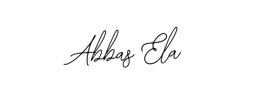How to make Abbas Ela signature? Bearetta-2O07w is a professional autograph style. Create handwritten signature for Abbas Ela name. Abbas Ela signature style 12 images and pictures png