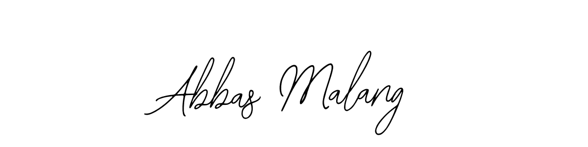 The best way (Bearetta-2O07w) to make a short signature is to pick only two or three words in your name. The name Abbas Malang include a total of six letters. For converting this name. Abbas Malang signature style 12 images and pictures png