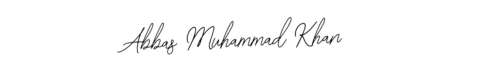 Design your own signature with our free online signature maker. With this signature software, you can create a handwritten (Bearetta-2O07w) signature for name Abbas Muhammad Khan. Abbas Muhammad Khan signature style 12 images and pictures png