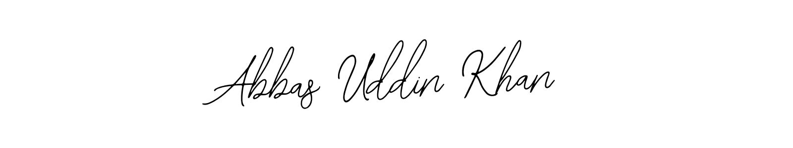 Use a signature maker to create a handwritten signature online. With this signature software, you can design (Bearetta-2O07w) your own signature for name Abbas Uddin Khan. Abbas Uddin Khan signature style 12 images and pictures png
