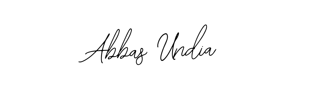 Make a beautiful signature design for name Abbas Undia. Use this online signature maker to create a handwritten signature for free. Abbas Undia signature style 12 images and pictures png