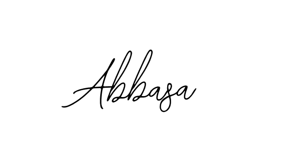 You should practise on your own different ways (Bearetta-2O07w) to write your name (Abbasa) in signature. don't let someone else do it for you. Abbasa signature style 12 images and pictures png