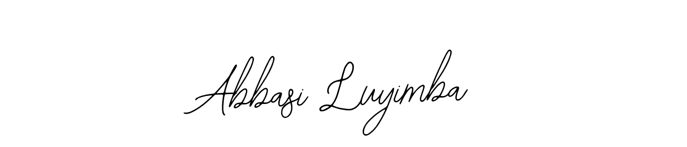 Similarly Bearetta-2O07w is the best handwritten signature design. Signature creator online .You can use it as an online autograph creator for name Abbasi Luyimba. Abbasi Luyimba signature style 12 images and pictures png
