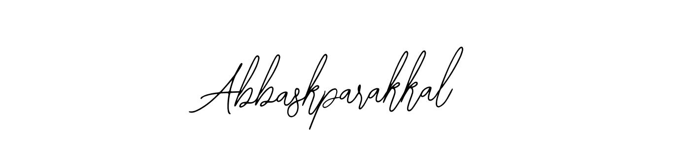 How to make Abbaskparakkal name signature. Use Bearetta-2O07w style for creating short signs online. This is the latest handwritten sign. Abbaskparakkal signature style 12 images and pictures png