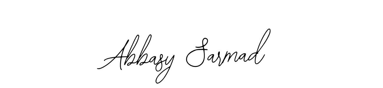 Bearetta-2O07w is a professional signature style that is perfect for those who want to add a touch of class to their signature. It is also a great choice for those who want to make their signature more unique. Get Abbasy Sarmad name to fancy signature for free. Abbasy Sarmad signature style 12 images and pictures png