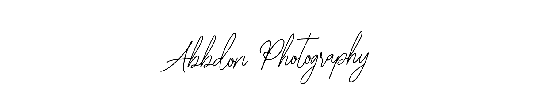 Bearetta-2O07w is a professional signature style that is perfect for those who want to add a touch of class to their signature. It is also a great choice for those who want to make their signature more unique. Get Abbdon Photography name to fancy signature for free. Abbdon Photography signature style 12 images and pictures png