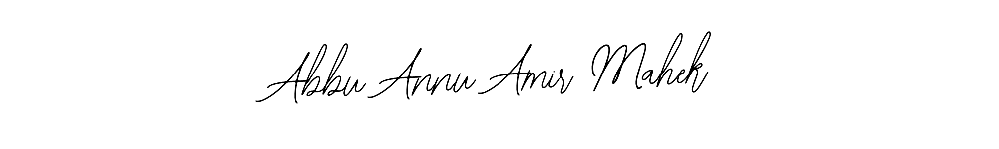 How to make Abbu Annu Amir Mahek name signature. Use Bearetta-2O07w style for creating short signs online. This is the latest handwritten sign. Abbu Annu Amir Mahek signature style 12 images and pictures png