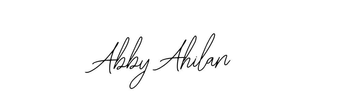 The best way (Bearetta-2O07w) to make a short signature is to pick only two or three words in your name. The name Abby Ahilan include a total of six letters. For converting this name. Abby Ahilan signature style 12 images and pictures png