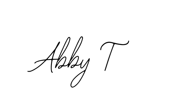 The best way (Bearetta-2O07w) to make a short signature is to pick only two or three words in your name. The name Abby T include a total of six letters. For converting this name. Abby T signature style 12 images and pictures png