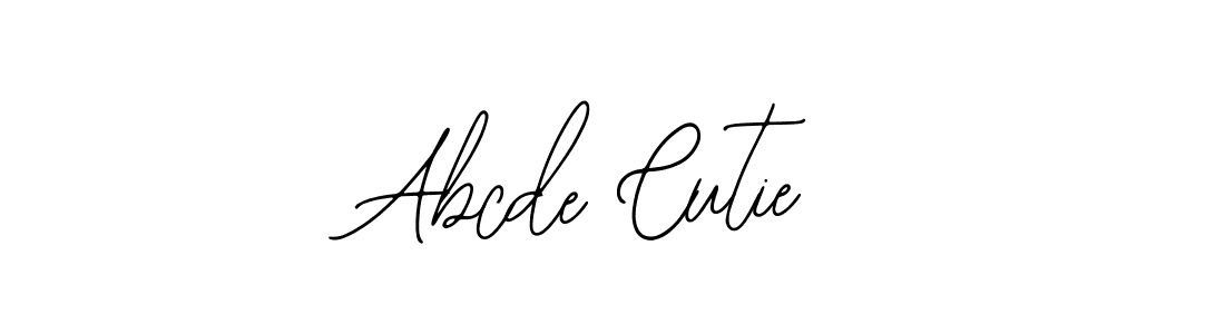 It looks lik you need a new signature style for name Abcde Cutie. Design unique handwritten (Bearetta-2O07w) signature with our free signature maker in just a few clicks. Abcde Cutie signature style 12 images and pictures png
