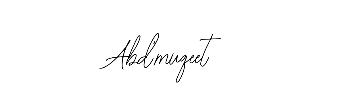 Design your own signature with our free online signature maker. With this signature software, you can create a handwritten (Bearetta-2O07w) signature for name Abd’muqeet. Abd’muqeet signature style 12 images and pictures png