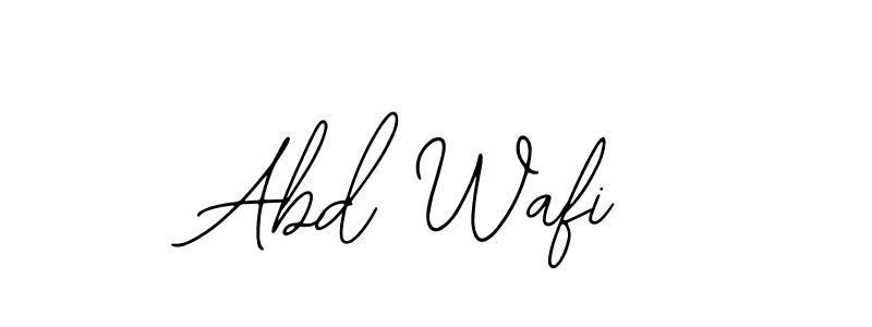 if you are searching for the best signature style for your name Abd Wafi. so please give up your signature search. here we have designed multiple signature styles  using Bearetta-2O07w. Abd Wafi signature style 12 images and pictures png