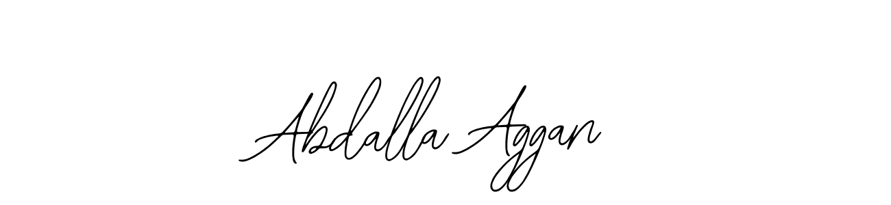 Bearetta-2O07w is a professional signature style that is perfect for those who want to add a touch of class to their signature. It is also a great choice for those who want to make their signature more unique. Get Abdalla Aggan name to fancy signature for free. Abdalla Aggan signature style 12 images and pictures png