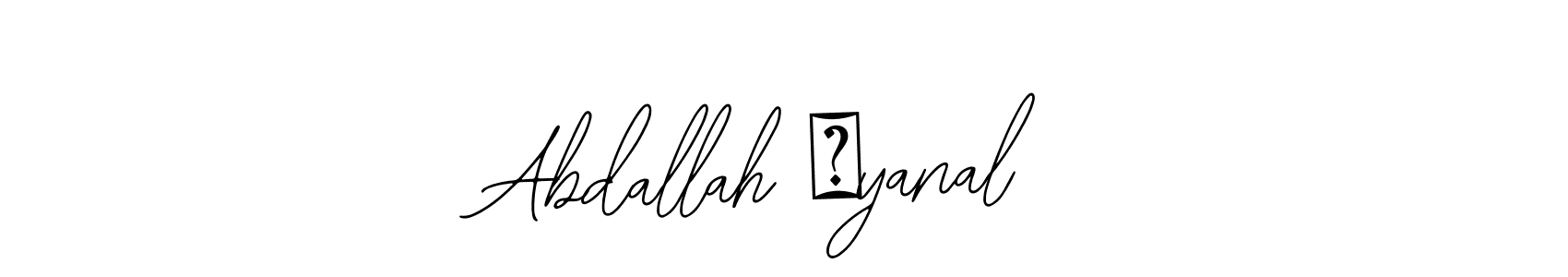 How to make Abdallah ♡yanal name signature. Use Bearetta-2O07w style for creating short signs online. This is the latest handwritten sign. Abdallah ♡yanal signature style 12 images and pictures png