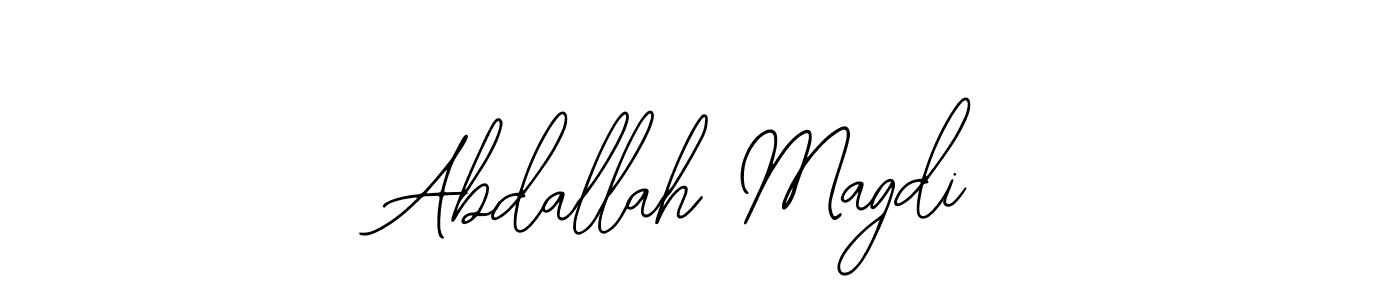 Bearetta-2O07w is a professional signature style that is perfect for those who want to add a touch of class to their signature. It is also a great choice for those who want to make their signature more unique. Get Abdallah Magdi name to fancy signature for free. Abdallah Magdi signature style 12 images and pictures png