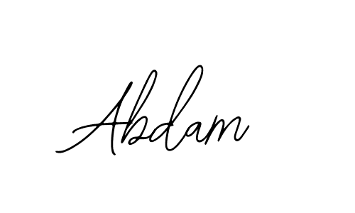 You should practise on your own different ways (Bearetta-2O07w) to write your name (Abdam) in signature. don't let someone else do it for you. Abdam signature style 12 images and pictures png