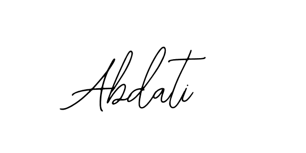 Design your own signature with our free online signature maker. With this signature software, you can create a handwritten (Bearetta-2O07w) signature for name Abdati. Abdati signature style 12 images and pictures png