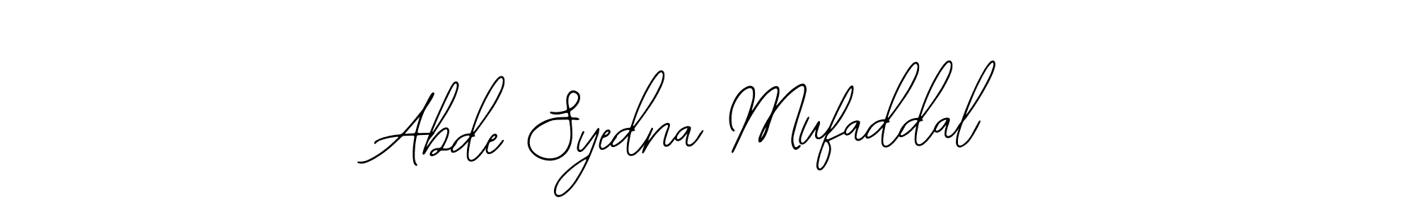 Make a beautiful signature design for name Abde Syedna Mufaddal. With this signature (Bearetta-2O07w) style, you can create a handwritten signature for free. Abde Syedna Mufaddal signature style 12 images and pictures png