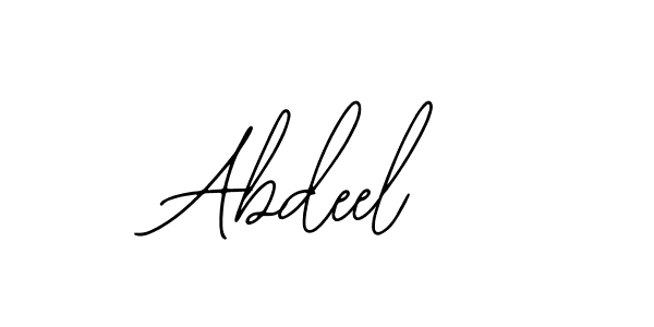 Use a signature maker to create a handwritten signature online. With this signature software, you can design (Bearetta-2O07w) your own signature for name Abdeel. Abdeel signature style 12 images and pictures png