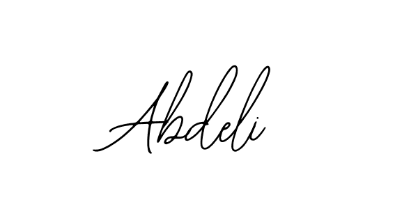 Make a beautiful signature design for name Abdeli. With this signature (Bearetta-2O07w) style, you can create a handwritten signature for free. Abdeli signature style 12 images and pictures png