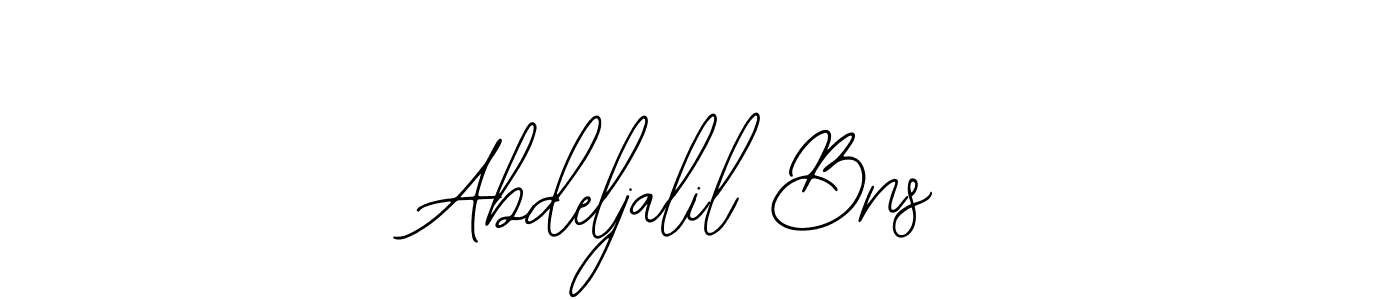 Use a signature maker to create a handwritten signature online. With this signature software, you can design (Bearetta-2O07w) your own signature for name Abdeljalil Bns. Abdeljalil Bns signature style 12 images and pictures png