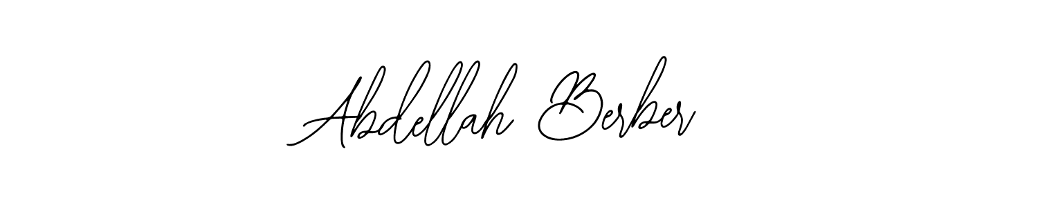 How to make Abdellah Berber name signature. Use Bearetta-2O07w style for creating short signs online. This is the latest handwritten sign. Abdellah Berber signature style 12 images and pictures png