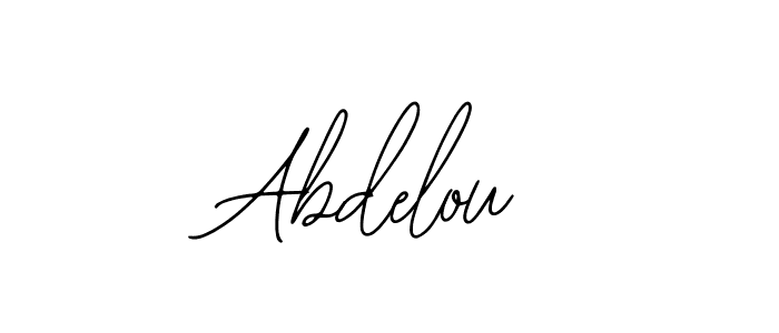 if you are searching for the best signature style for your name Abdelou. so please give up your signature search. here we have designed multiple signature styles  using Bearetta-2O07w. Abdelou signature style 12 images and pictures png