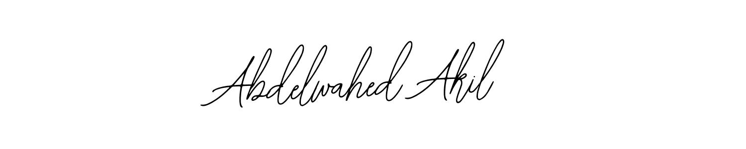 How to make Abdelwahed Akil name signature. Use Bearetta-2O07w style for creating short signs online. This is the latest handwritten sign. Abdelwahed Akil signature style 12 images and pictures png