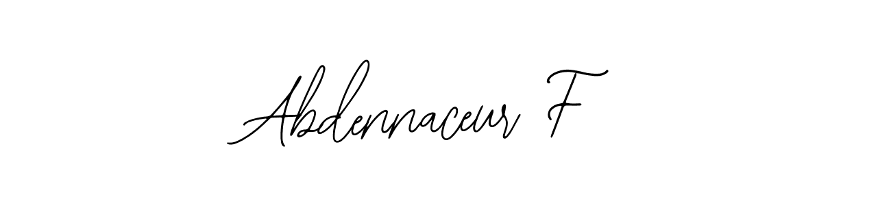 Also we have Abdennaceur F name is the best signature style. Create professional handwritten signature collection using Bearetta-2O07w autograph style. Abdennaceur F signature style 12 images and pictures png