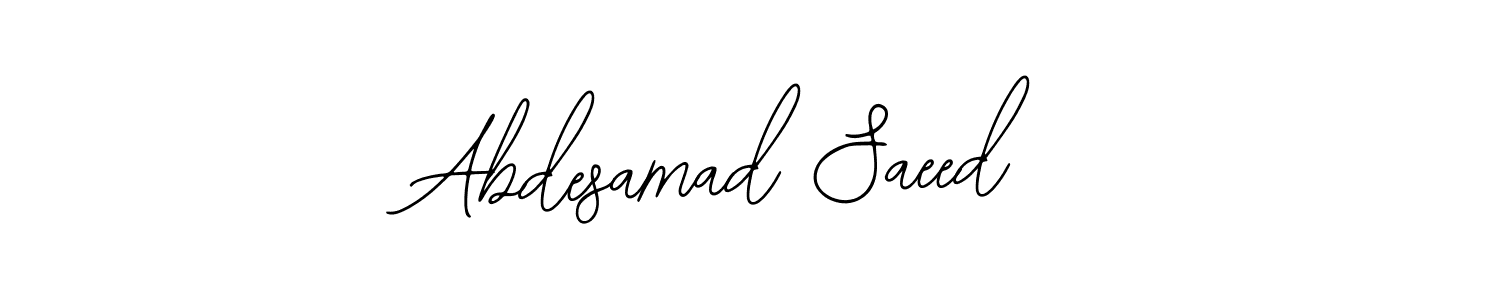 if you are searching for the best signature style for your name Abdesamad Saeed. so please give up your signature search. here we have designed multiple signature styles  using Bearetta-2O07w. Abdesamad Saeed signature style 12 images and pictures png