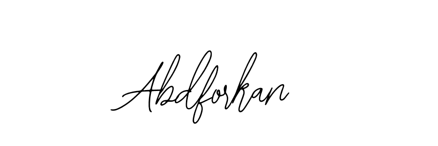 The best way (Bearetta-2O07w) to make a short signature is to pick only two or three words in your name. The name Abdforkan include a total of six letters. For converting this name. Abdforkan signature style 12 images and pictures png