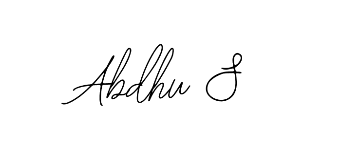 if you are searching for the best signature style for your name Abdhu S. so please give up your signature search. here we have designed multiple signature styles  using Bearetta-2O07w. Abdhu S signature style 12 images and pictures png