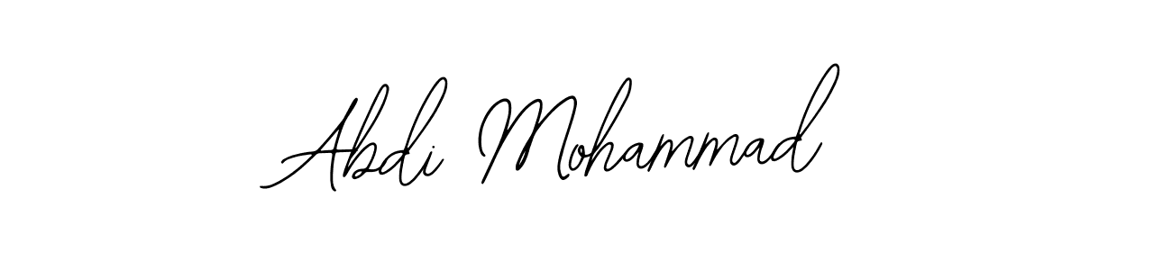 Use a signature maker to create a handwritten signature online. With this signature software, you can design (Bearetta-2O07w) your own signature for name Abdi Mohammad. Abdi Mohammad signature style 12 images and pictures png
