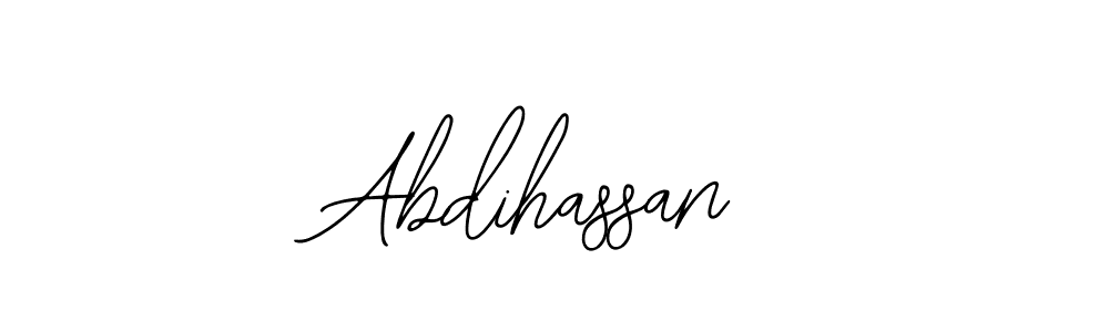 You should practise on your own different ways (Bearetta-2O07w) to write your name (Abdihassan) in signature. don't let someone else do it for you. Abdihassan signature style 12 images and pictures png