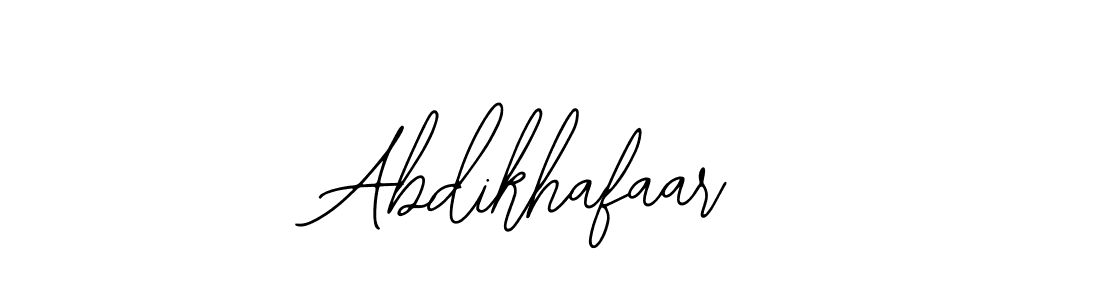 The best way (Bearetta-2O07w) to make a short signature is to pick only two or three words in your name. The name Abdikhafaar include a total of six letters. For converting this name. Abdikhafaar signature style 12 images and pictures png