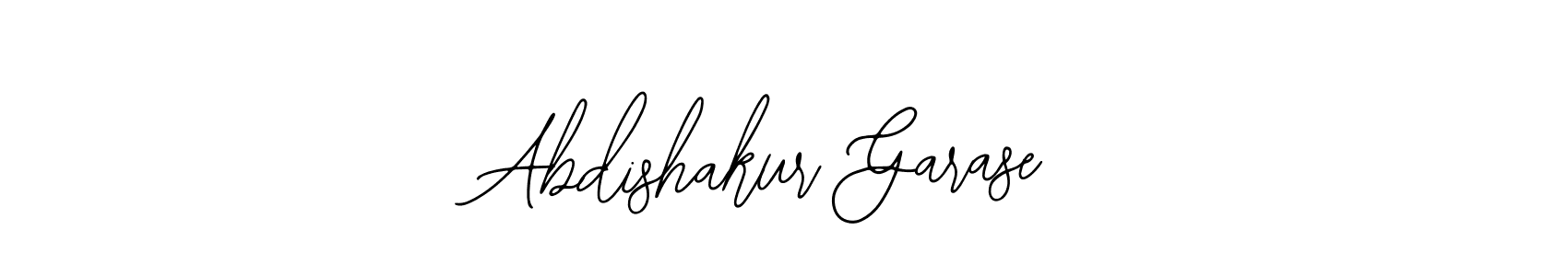 How to make Abdishakur Garase signature? Bearetta-2O07w is a professional autograph style. Create handwritten signature for Abdishakur Garase name. Abdishakur Garase signature style 12 images and pictures png