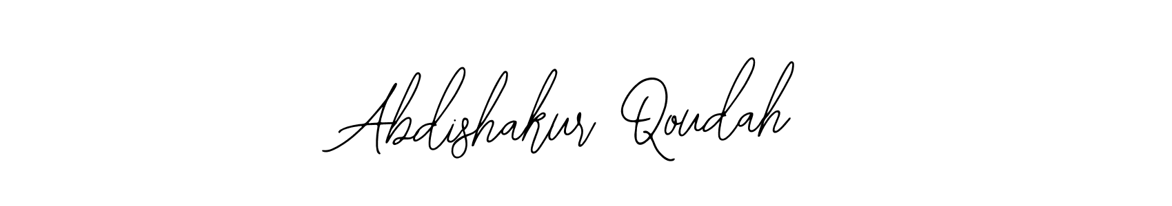 Use a signature maker to create a handwritten signature online. With this signature software, you can design (Bearetta-2O07w) your own signature for name Abdishakur Qoudah. Abdishakur Qoudah signature style 12 images and pictures png