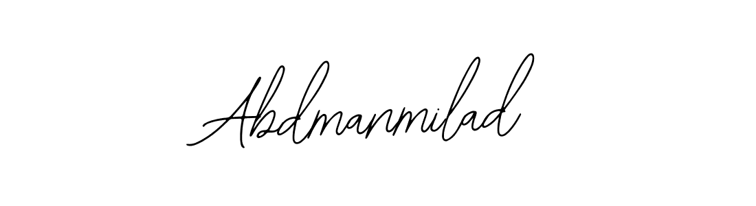 How to make Abdmanmilad signature? Bearetta-2O07w is a professional autograph style. Create handwritten signature for Abdmanmilad name. Abdmanmilad signature style 12 images and pictures png