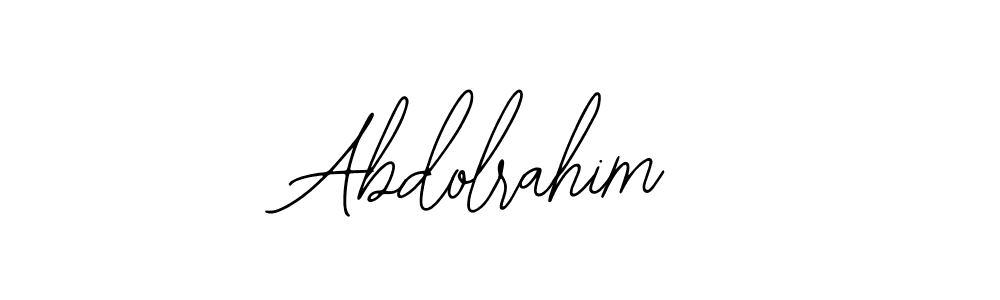 How to make Abdolrahim name signature. Use Bearetta-2O07w style for creating short signs online. This is the latest handwritten sign. Abdolrahim signature style 12 images and pictures png
