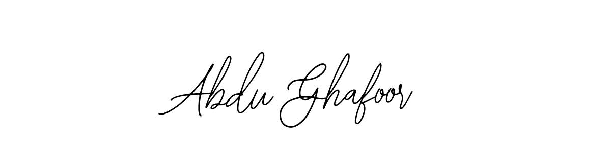 How to make Abdu Ghafoor name signature. Use Bearetta-2O07w style for creating short signs online. This is the latest handwritten sign. Abdu Ghafoor signature style 12 images and pictures png