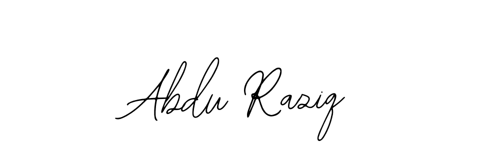 The best way (Bearetta-2O07w) to make a short signature is to pick only two or three words in your name. The name Abdu Raziq include a total of six letters. For converting this name. Abdu Raziq signature style 12 images and pictures png