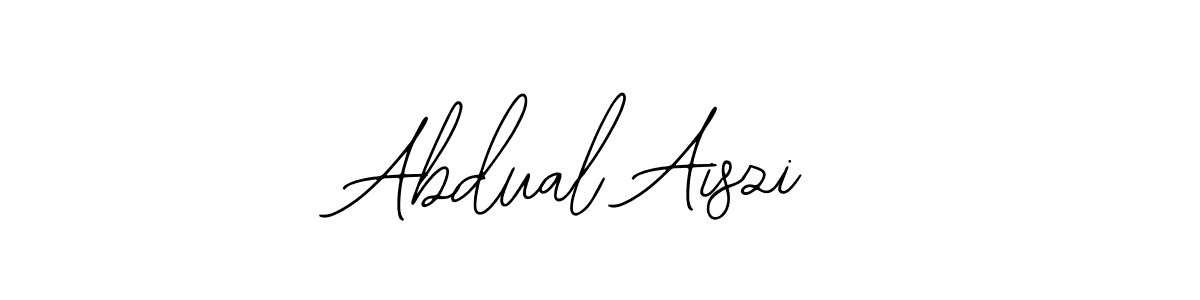 Similarly Bearetta-2O07w is the best handwritten signature design. Signature creator online .You can use it as an online autograph creator for name Abdual Aiszi. Abdual Aiszi signature style 12 images and pictures png