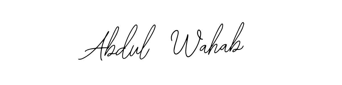 It looks lik you need a new signature style for name Abdul  Wahab. Design unique handwritten (Bearetta-2O07w) signature with our free signature maker in just a few clicks. Abdul  Wahab signature style 12 images and pictures png
