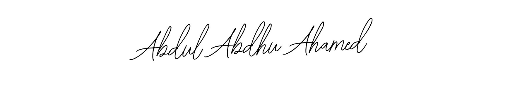 Make a beautiful signature design for name Abdul Abdhu Ahamed. With this signature (Bearetta-2O07w) style, you can create a handwritten signature for free. Abdul Abdhu Ahamed signature style 12 images and pictures png